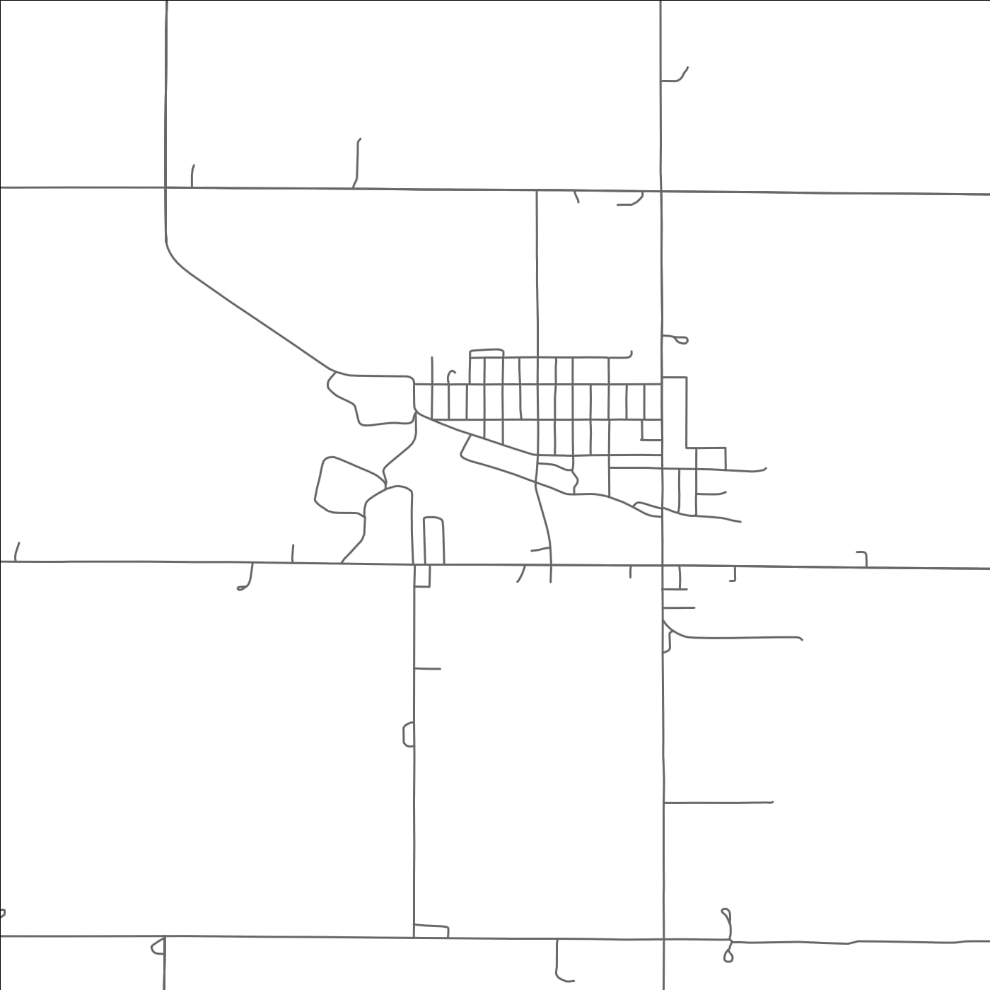 ROAD MAP OF LEIGH, NEBRASKA BY MAPBAKES