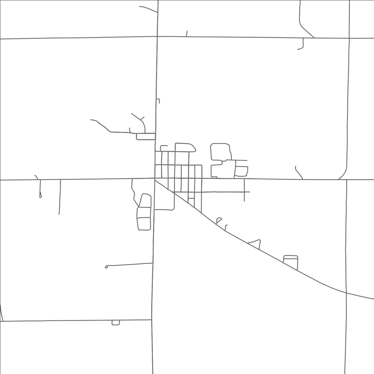 ROAD MAP OF LINDSAY, NEBRASKA BY MAPBAKES