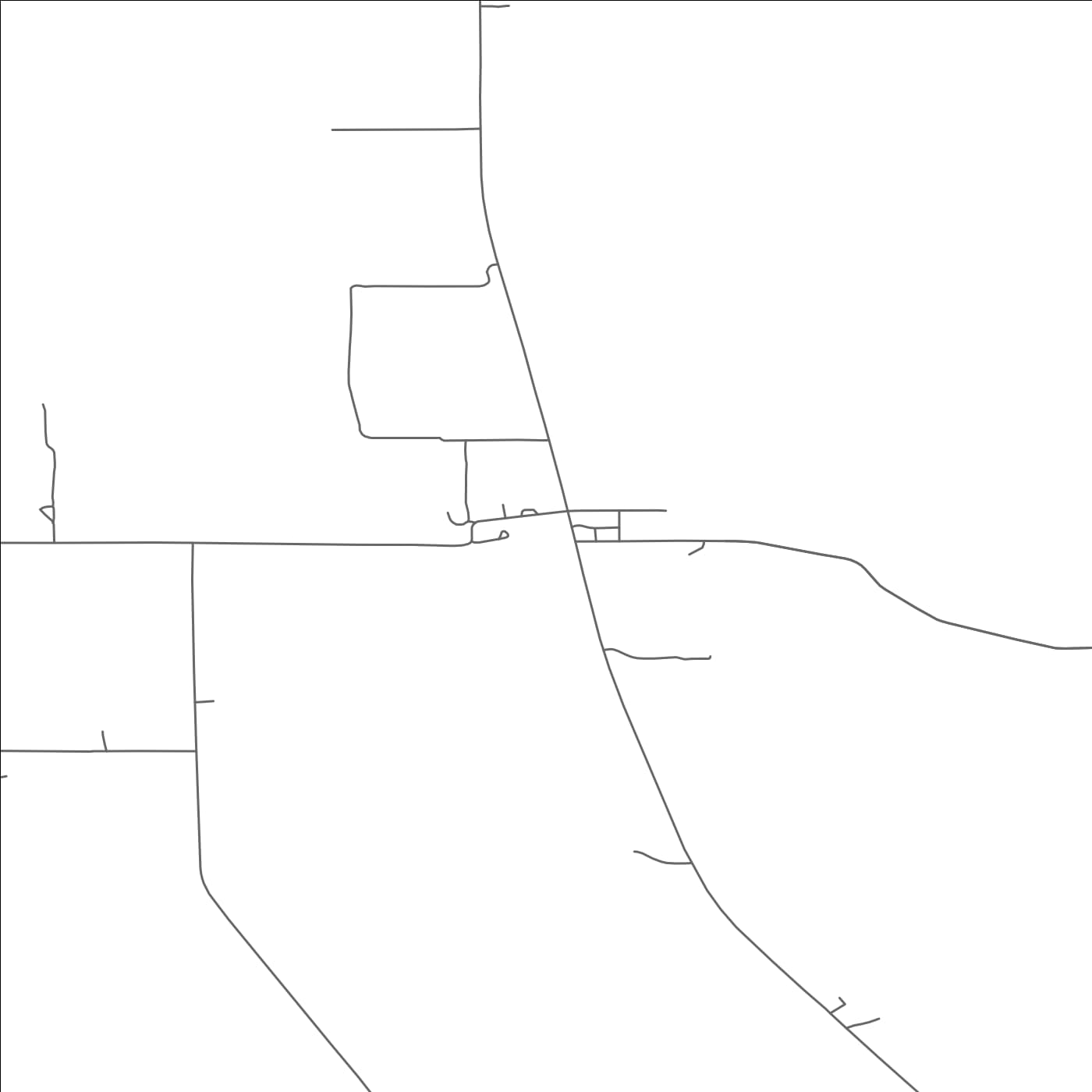 ROAD MAP OF LORETTO, NEBRASKA BY MAPBAKES