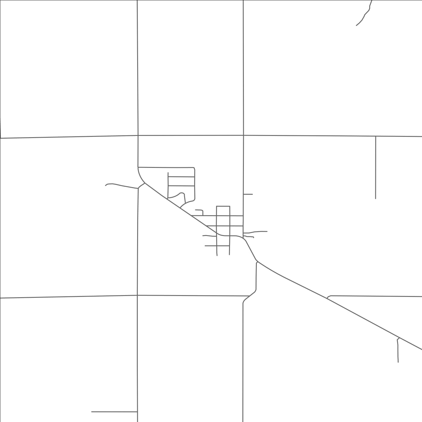 ROAD MAP OF MALCOLM, NEBRASKA BY MAPBAKES