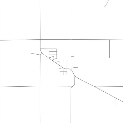 ROAD MAP OF MALCOLM, NEBRASKA BY MAPBAKES