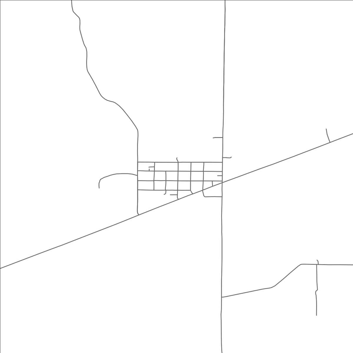 ROAD MAP OF MAX, NEBRASKA BY MAPBAKES