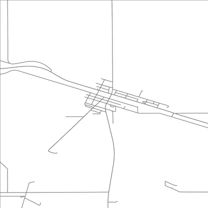 ROAD MAP OF MAXWELL, NEBRASKA BY MAPBAKES