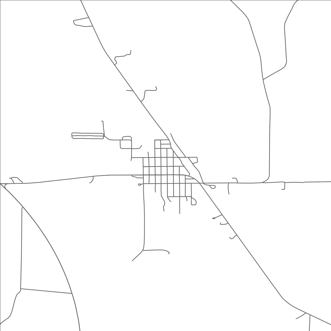 ROAD MAP OF MAYWOOD, NEBRASKA BY MAPBAKES