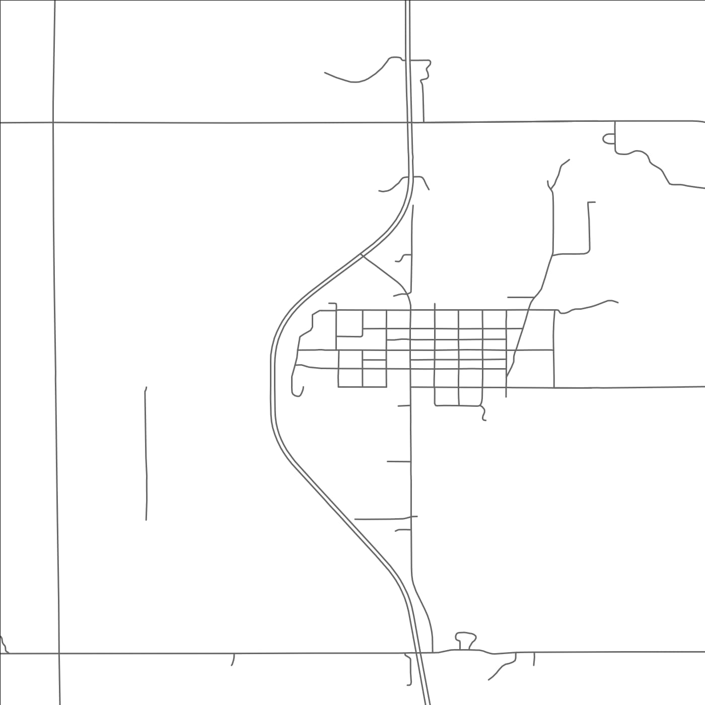 ROAD MAP OF MCCOOL JUNCTION, NEBRASKA BY MAPBAKES