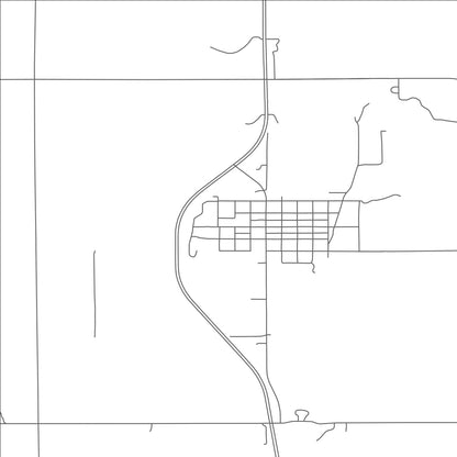 ROAD MAP OF MCCOOL JUNCTION, NEBRASKA BY MAPBAKES