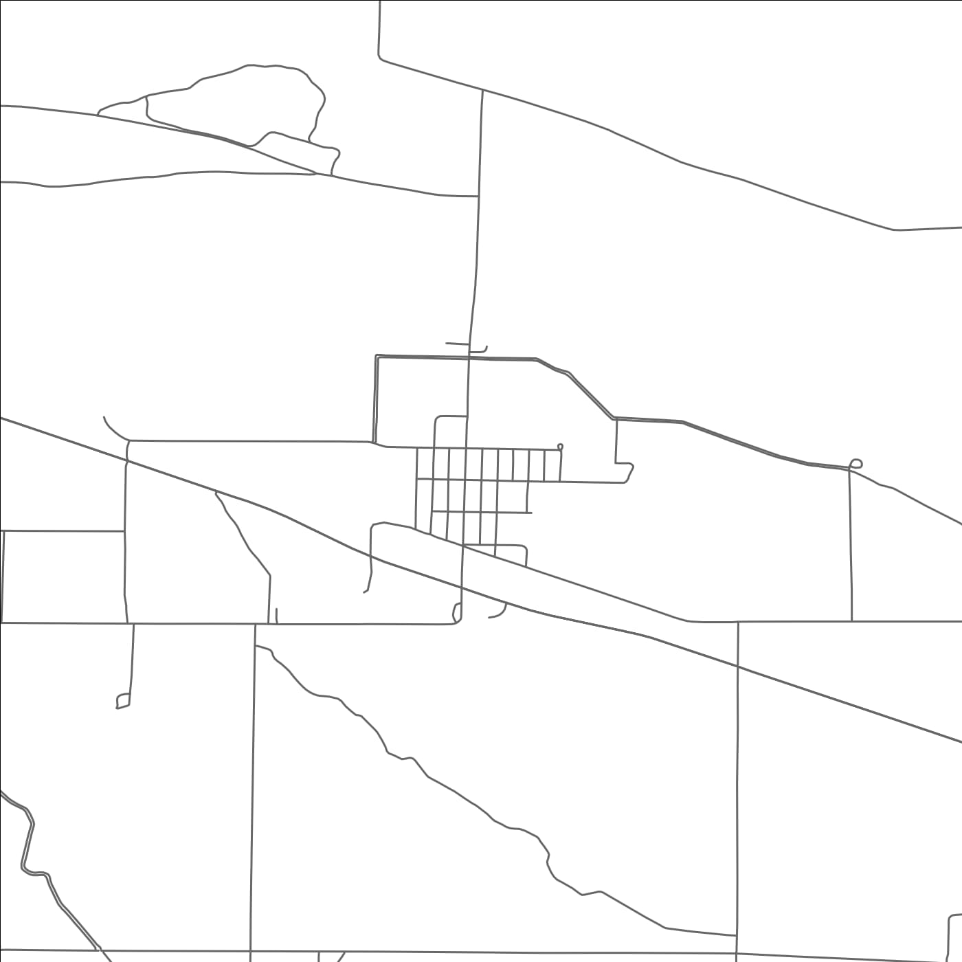 ROAD MAP OF MCGREW, NEBRASKA BY MAPBAKES