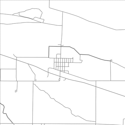 ROAD MAP OF MCGREW, NEBRASKA BY MAPBAKES