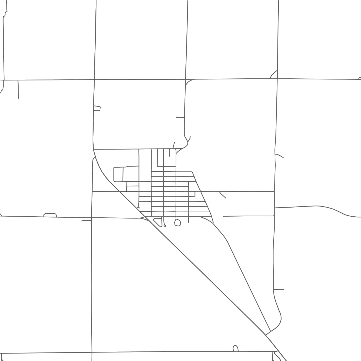 ROAD MAP OF MERNA, NEBRASKA BY MAPBAKES