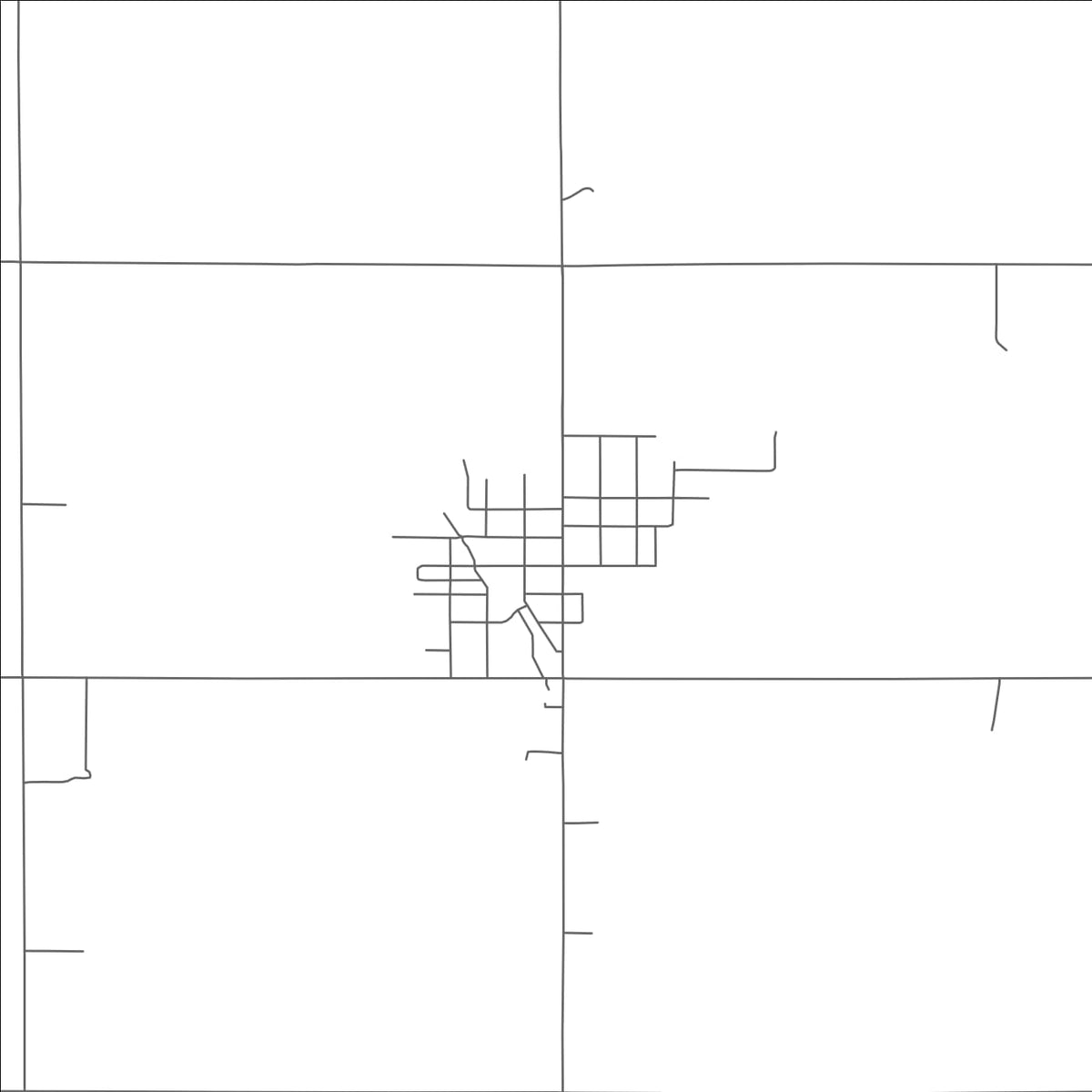 ROAD MAP OF MILLIGAN, NEBRASKA BY MAPBAKES