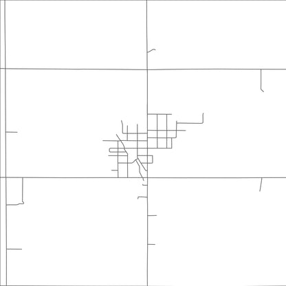ROAD MAP OF MILLIGAN, NEBRASKA BY MAPBAKES