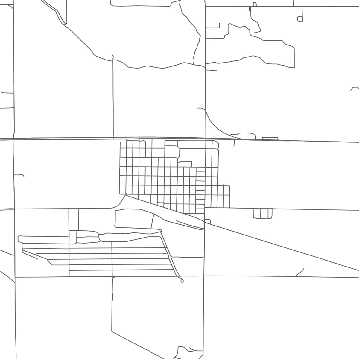 ROAD MAP OF MINATARE, NEBRASKA BY MAPBAKES