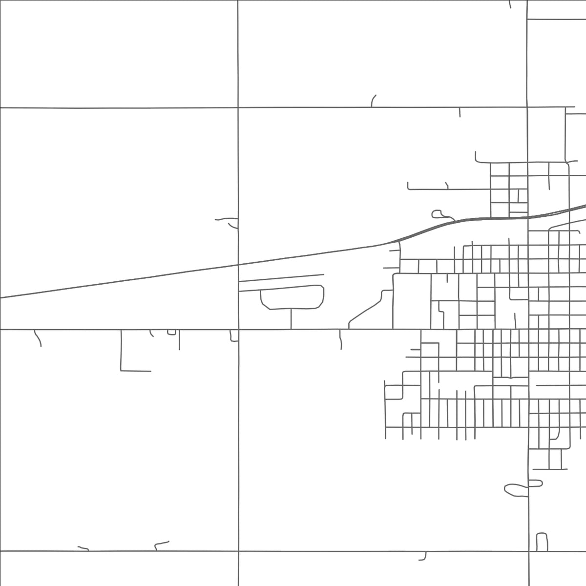 ROAD MAP OF MINDEN, NEBRASKA BY MAPBAKES