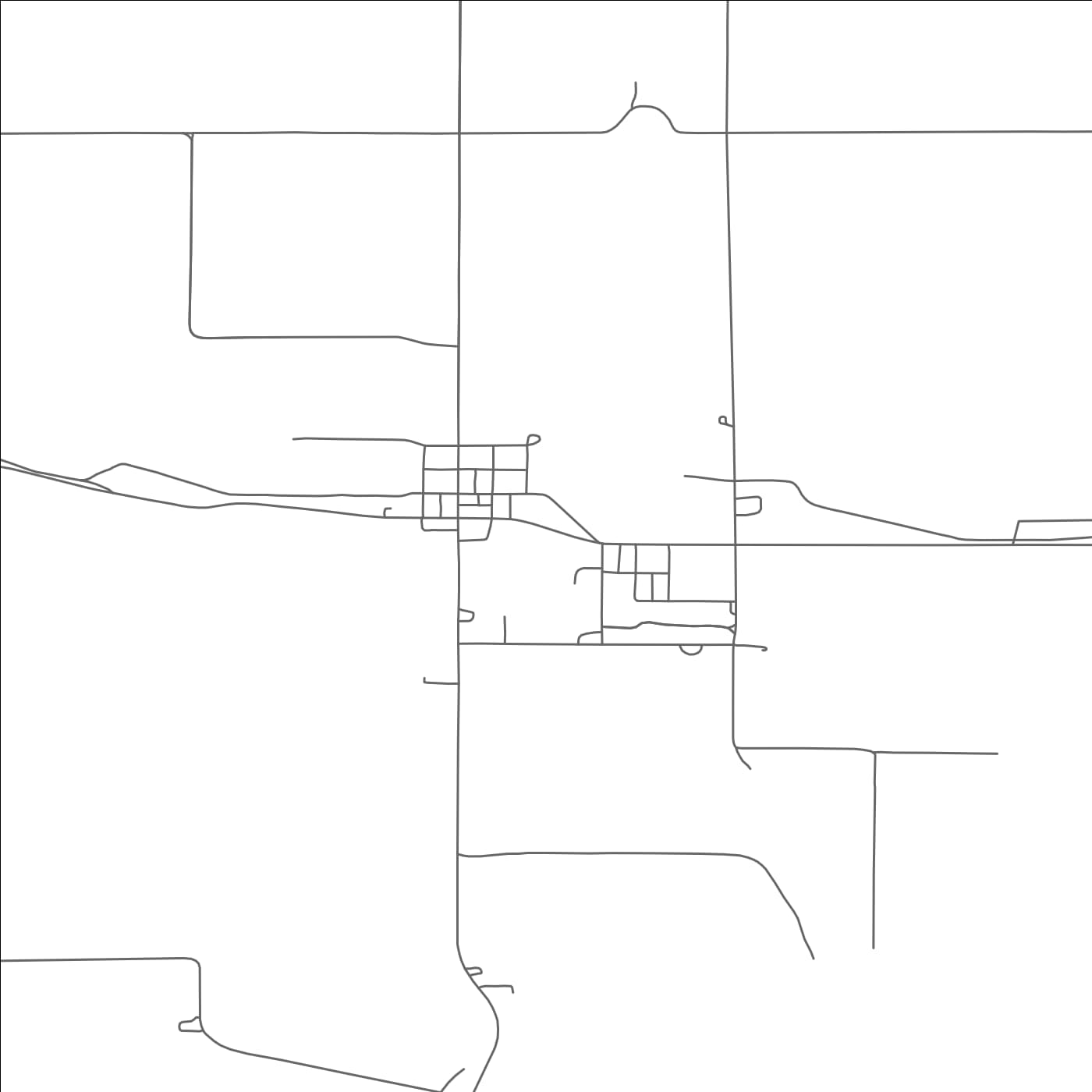 ROAD MAP OF NAPONEE, NEBRASKA BY MAPBAKES