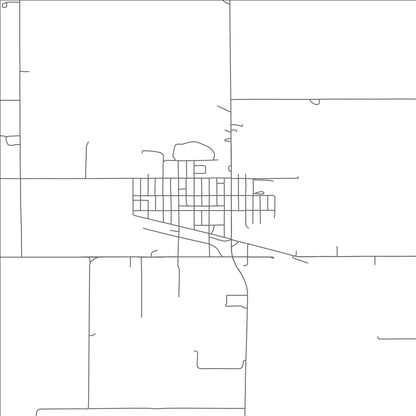 ROAD MAP OF NEWMAN GROVE, NEBRASKA BY MAPBAKES