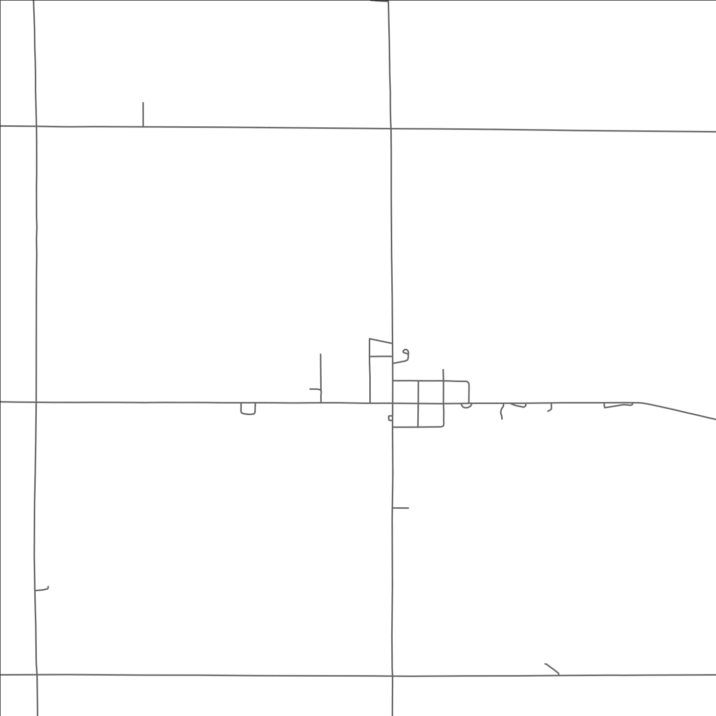 ROAD MAP OF NORA, NEBRASKA BY MAPBAKES