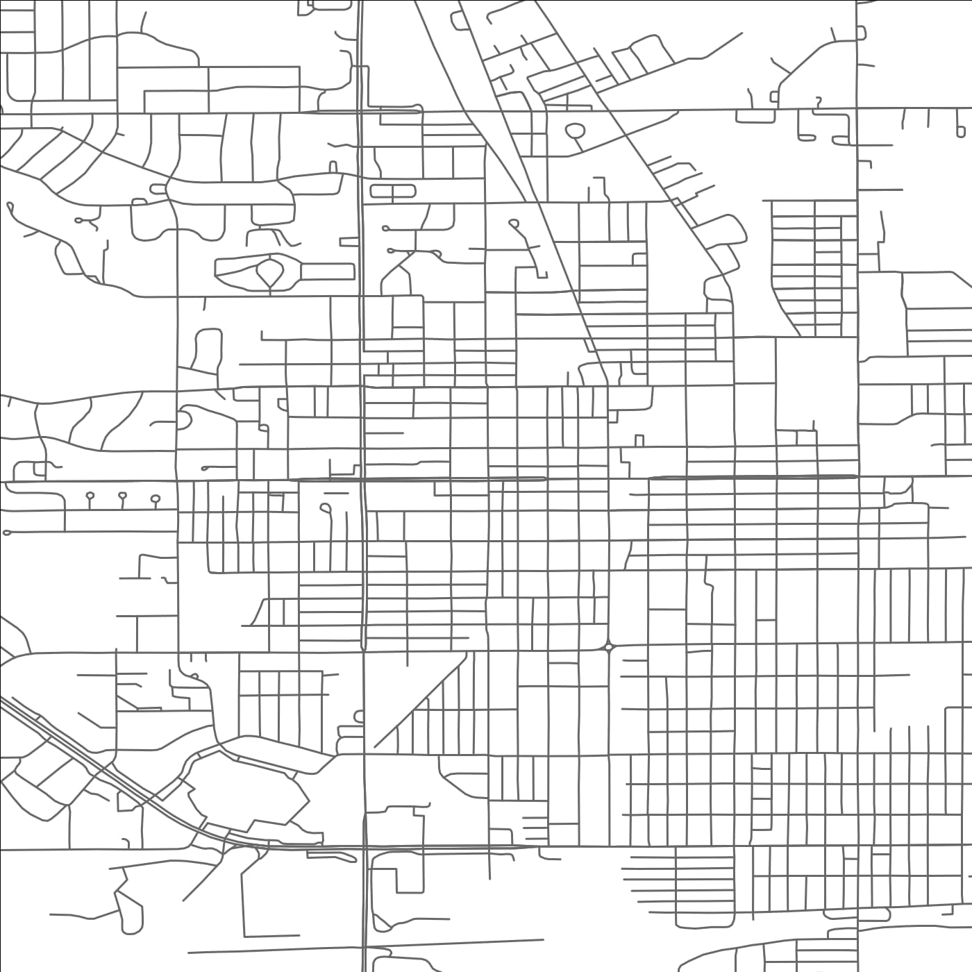 ROAD MAP OF NORFOLK, NEBRASKA BY MAPBAKES