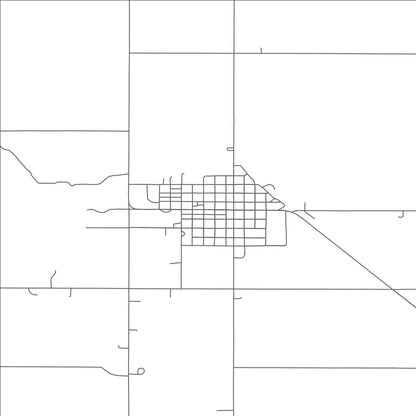 ROAD MAP OF NORTH LOUP, NEBRASKA BY MAPBAKES