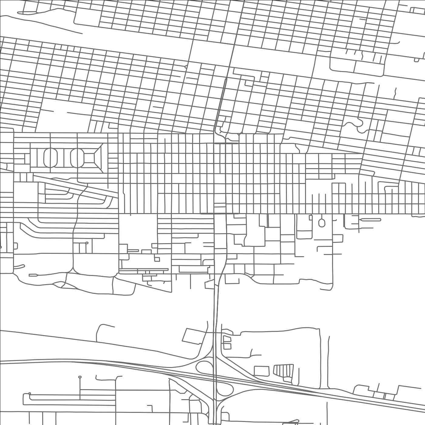 ROAD MAP OF NORTH PLATTE, NEBRASKA BY MAPBAKES