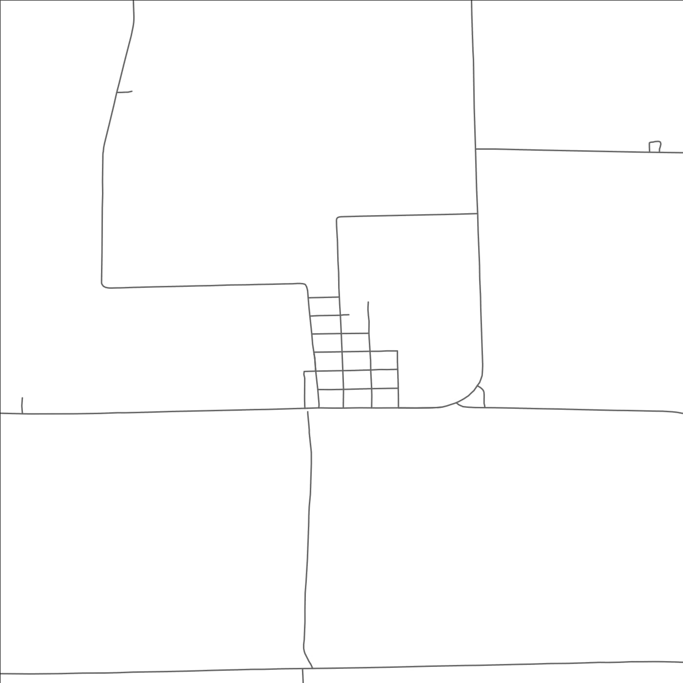 ROAD MAP OF OAK, NEBRASKA BY MAPBAKES