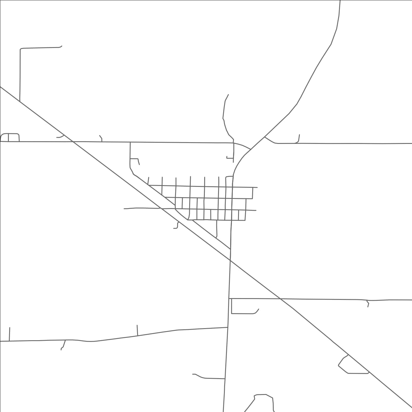 ROAD MAP OF OCONTO, NEBRASKA BY MAPBAKES