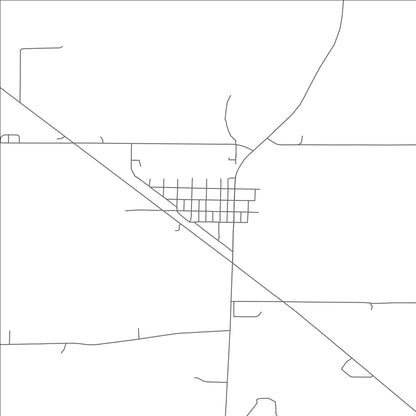 ROAD MAP OF OCONTO, NEBRASKA BY MAPBAKES