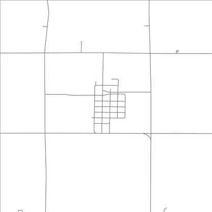 ROAD MAP OF OHIOWA, NEBRASKA BY MAPBAKES