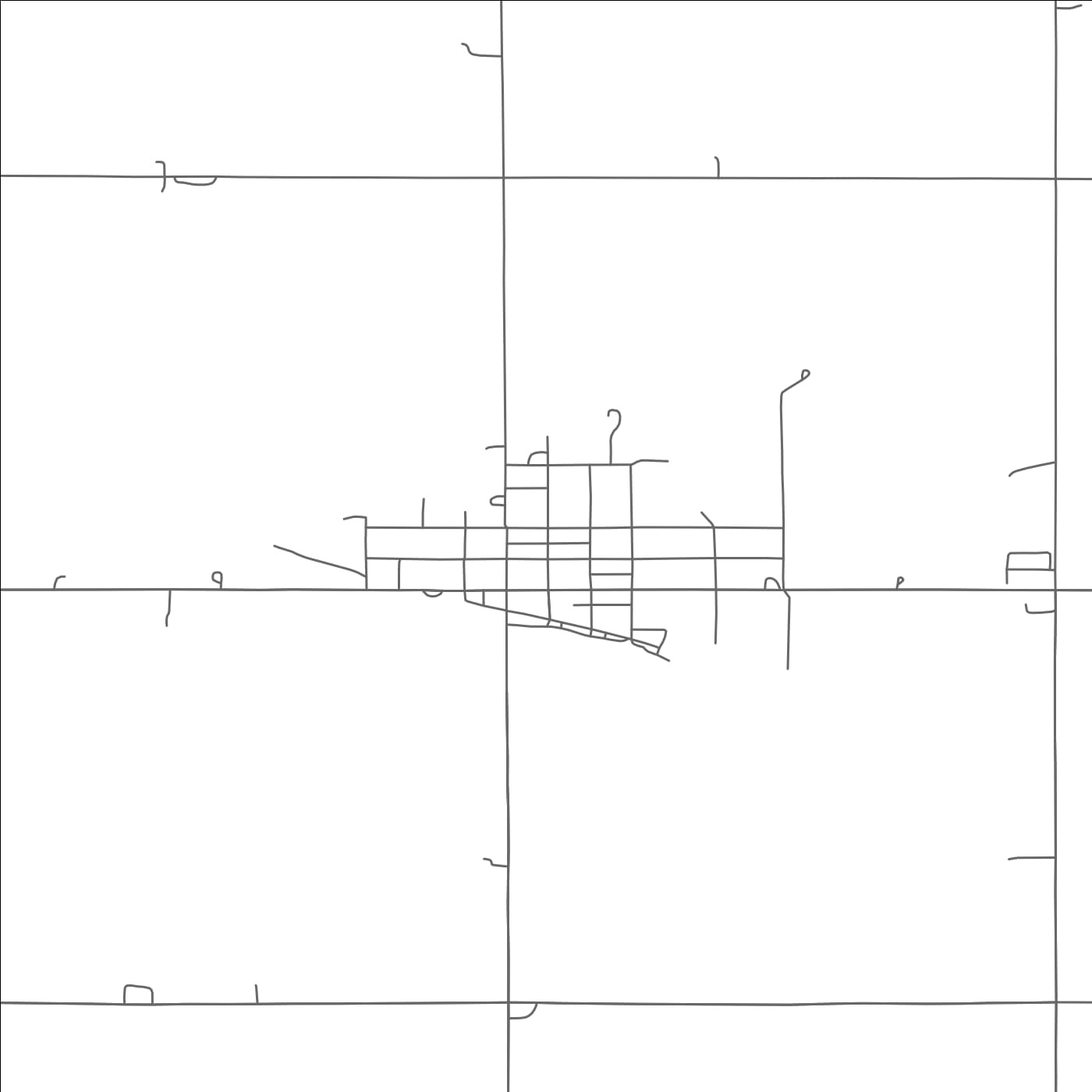 ROAD MAP OF ORCHARD, NEBRASKA BY MAPBAKES