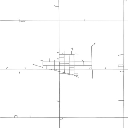 ROAD MAP OF ORCHARD, NEBRASKA BY MAPBAKES