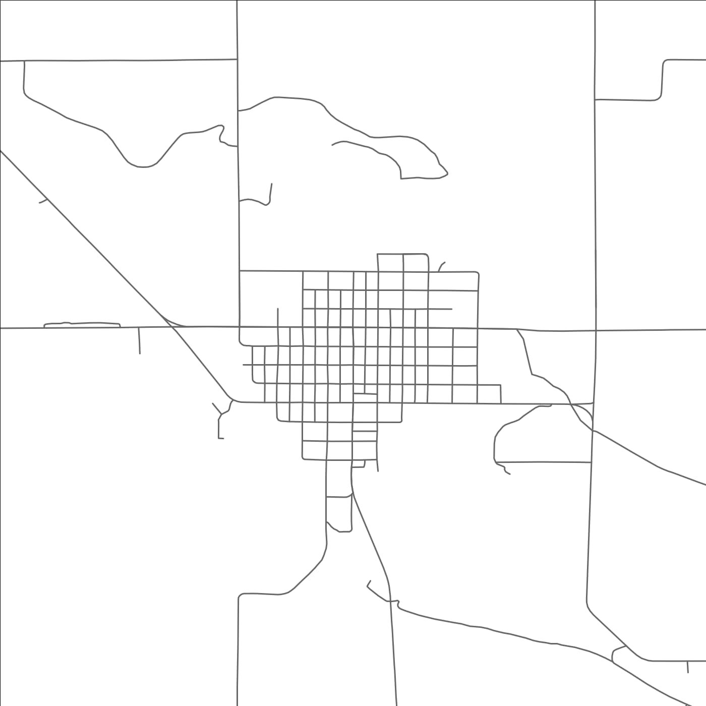 ROAD MAP OF ORLEANS, NEBRASKA BY MAPBAKES