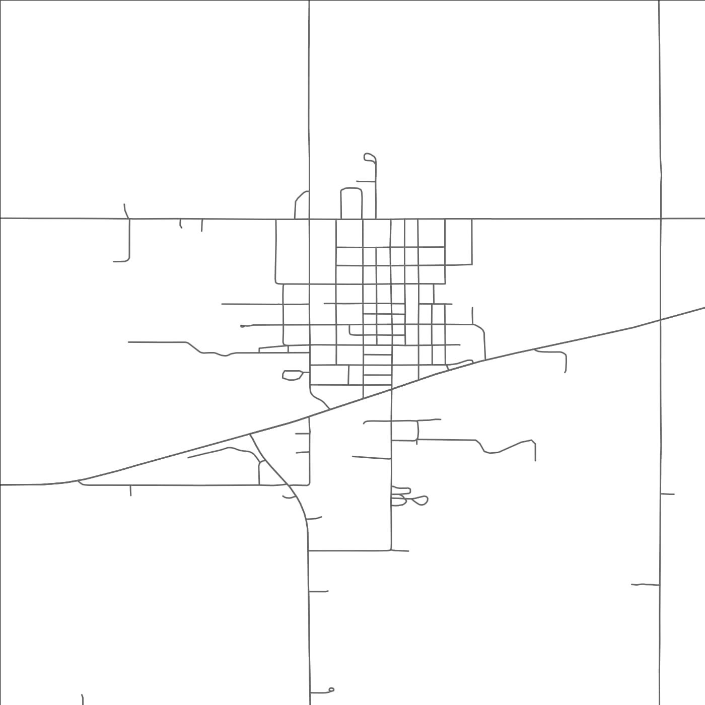 ROAD MAP OF OSMOND, NEBRASKA BY MAPBAKES