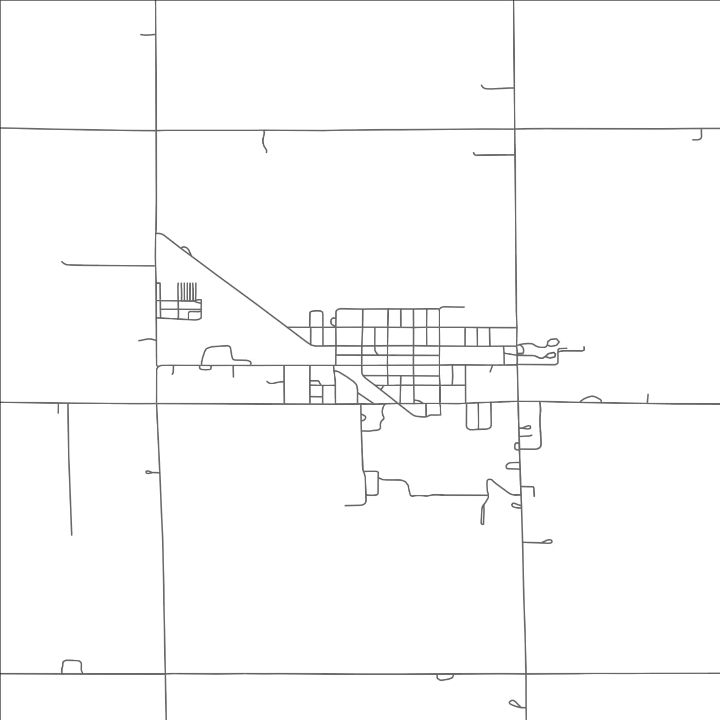 ROAD MAP OF PALMER, NEBRASKA BY MAPBAKES