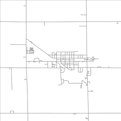 ROAD MAP OF PALMER, NEBRASKA BY MAPBAKES