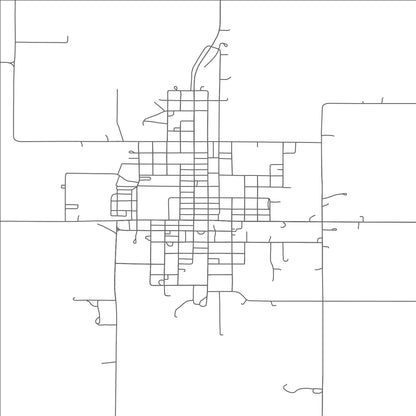 ROAD MAP OF PAWNEE CITY, NEBRASKA BY MAPBAKES