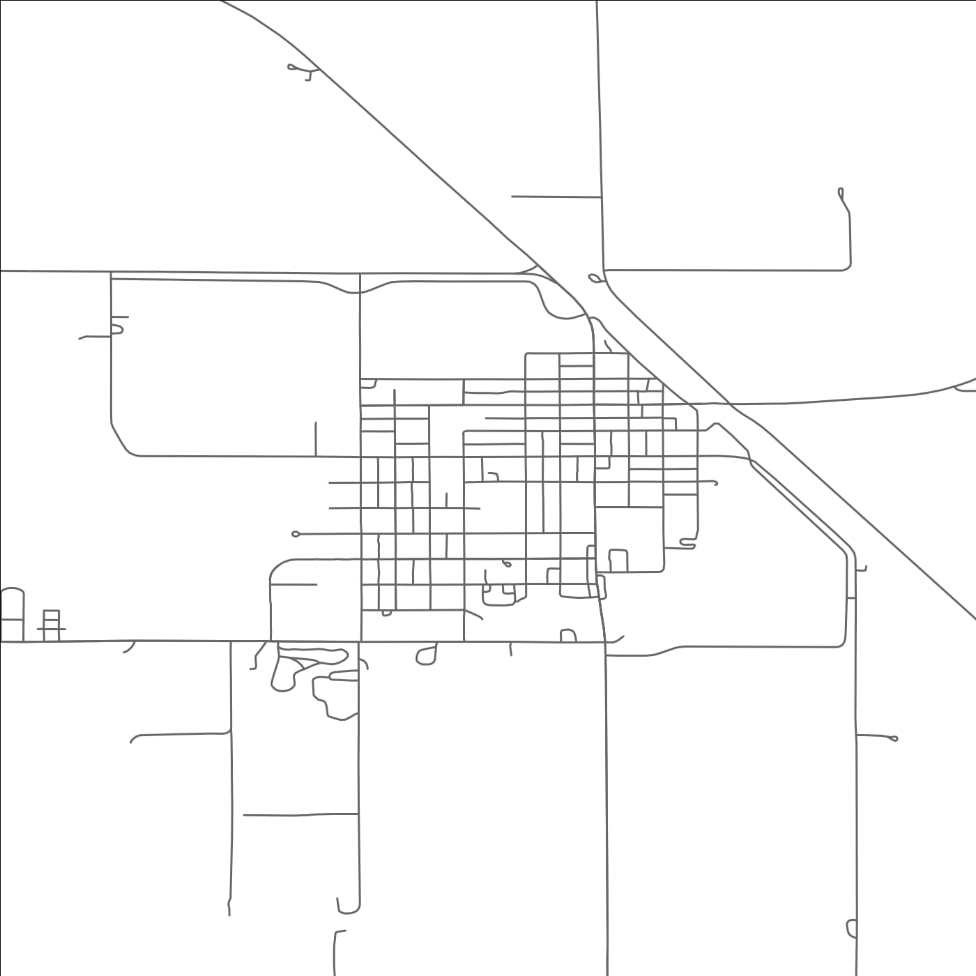 ROAD MAP OF PENDER, NEBRASKA BY MAPBAKES