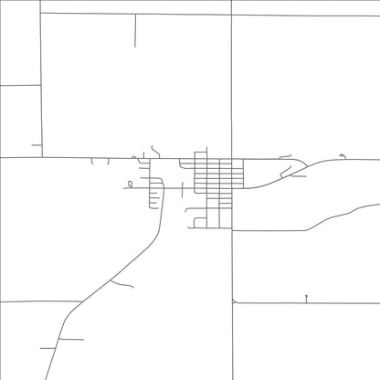 ROAD MAP OF PLATTE CENTER, NEBRASKA BY MAPBAKES