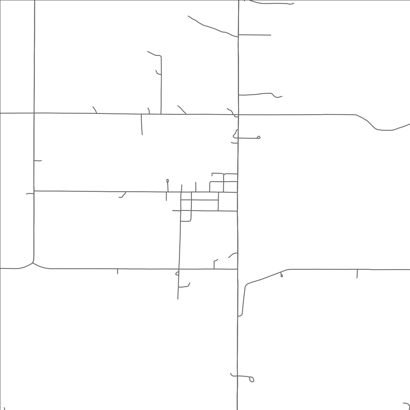 ROAD MAP OF PLEASANT DALE, NEBRASKA BY MAPBAKES