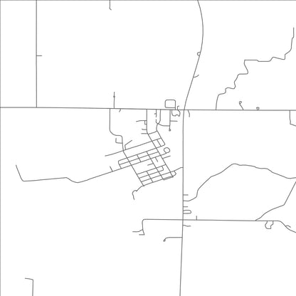 ROAD MAP OF PLEASANTON, NEBRASKA BY MAPBAKES
