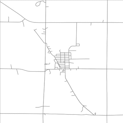 ROAD MAP OF PRAGUE, NEBRASKA BY MAPBAKES