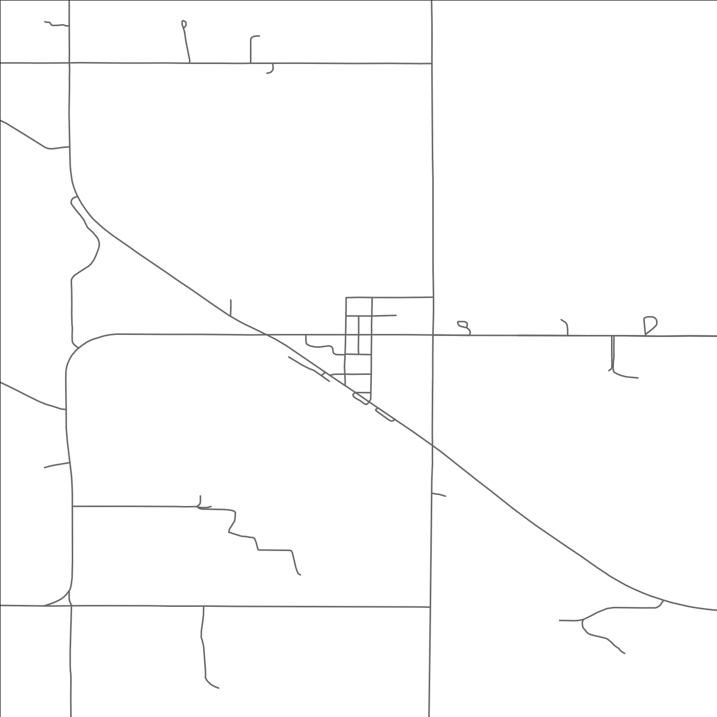 ROAD MAP OF PRIMROSE, NEBRASKA BY MAPBAKES