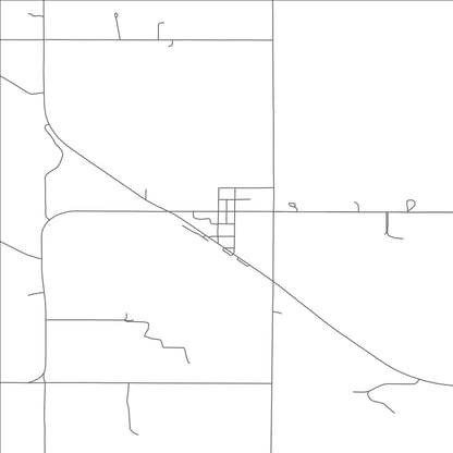 ROAD MAP OF PRIMROSE, NEBRASKA BY MAPBAKES