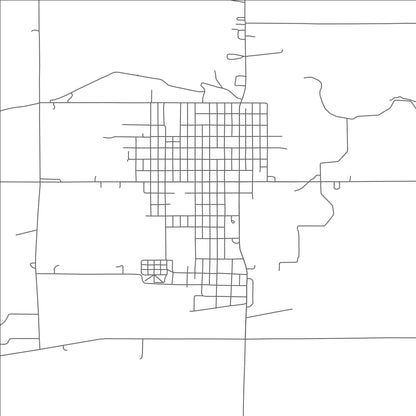 ROAD MAP OF RED CLOUD, NEBRASKA BY MAPBAKES