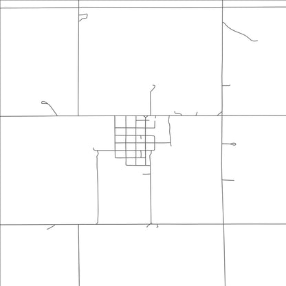 ROAD MAP OF ROSALIE, NEBRASKA BY MAPBAKES