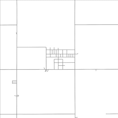 ROAD MAP OF ROSELAND, NEBRASKA BY MAPBAKES