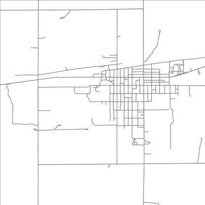 ROAD MAP OF RUSHVILLE, NEBRASKA BY MAPBAKES