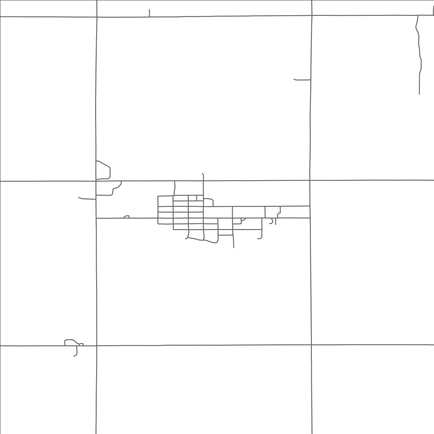 ROAD MAP OF RUSKIN, NEBRASKA BY MAPBAKES