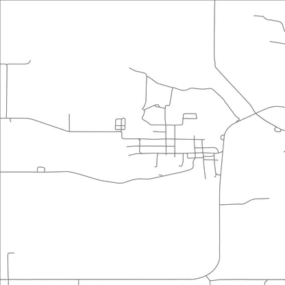 ROAD MAP OF SALEM, NEBRASKA BY MAPBAKES