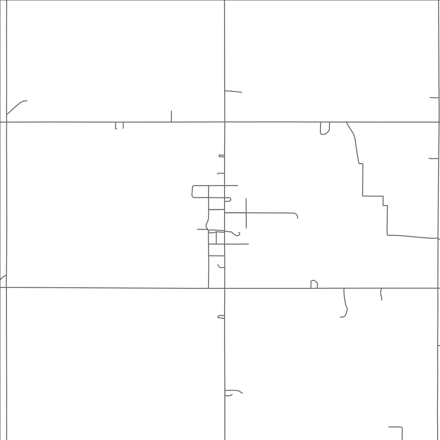 ROAD MAP OF SARONVILLE, NEBRASKA BY MAPBAKES