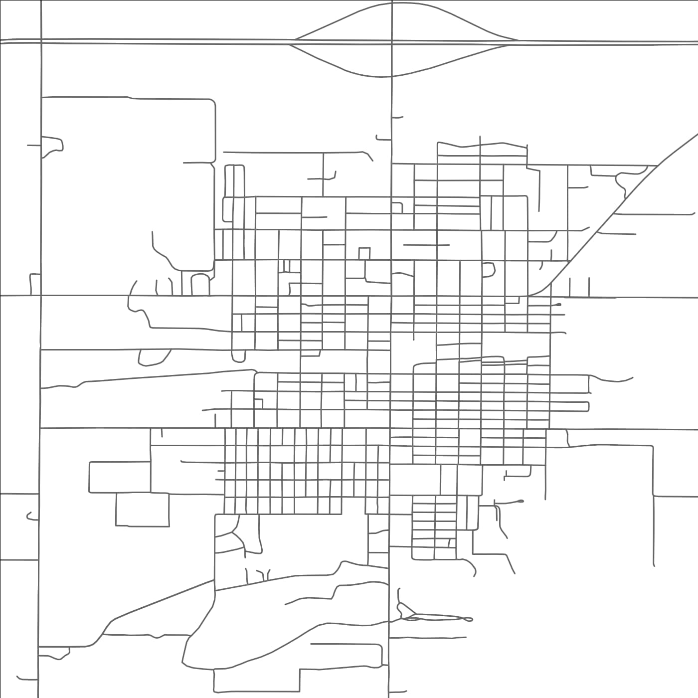 ROAD MAP OF SCHUYLER, NEBRASKA BY MAPBAKES