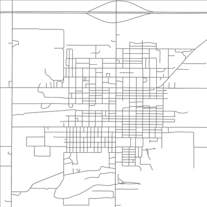 ROAD MAP OF SCHUYLER, NEBRASKA BY MAPBAKES